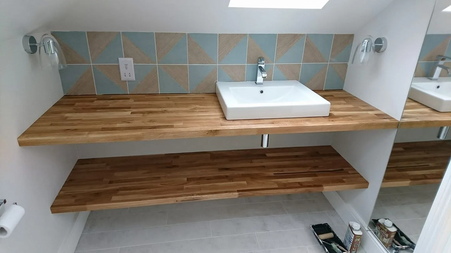 Kitchen worktop installation